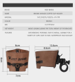WEST BIKING Brown Vintage Coffee Bottle Holder Waterproof Non-Slip Bicycle Coffee Cup Holder Durable Cycling Coffee Hold Bracket 2.png