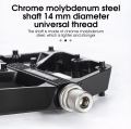 WEST BIKING 3 Bearings Aluminum Alloy Bicycle Pedals Widend Tread Mountain Waterproof Bike Pedals Road Bike Light Stylish Pedal 4.png
